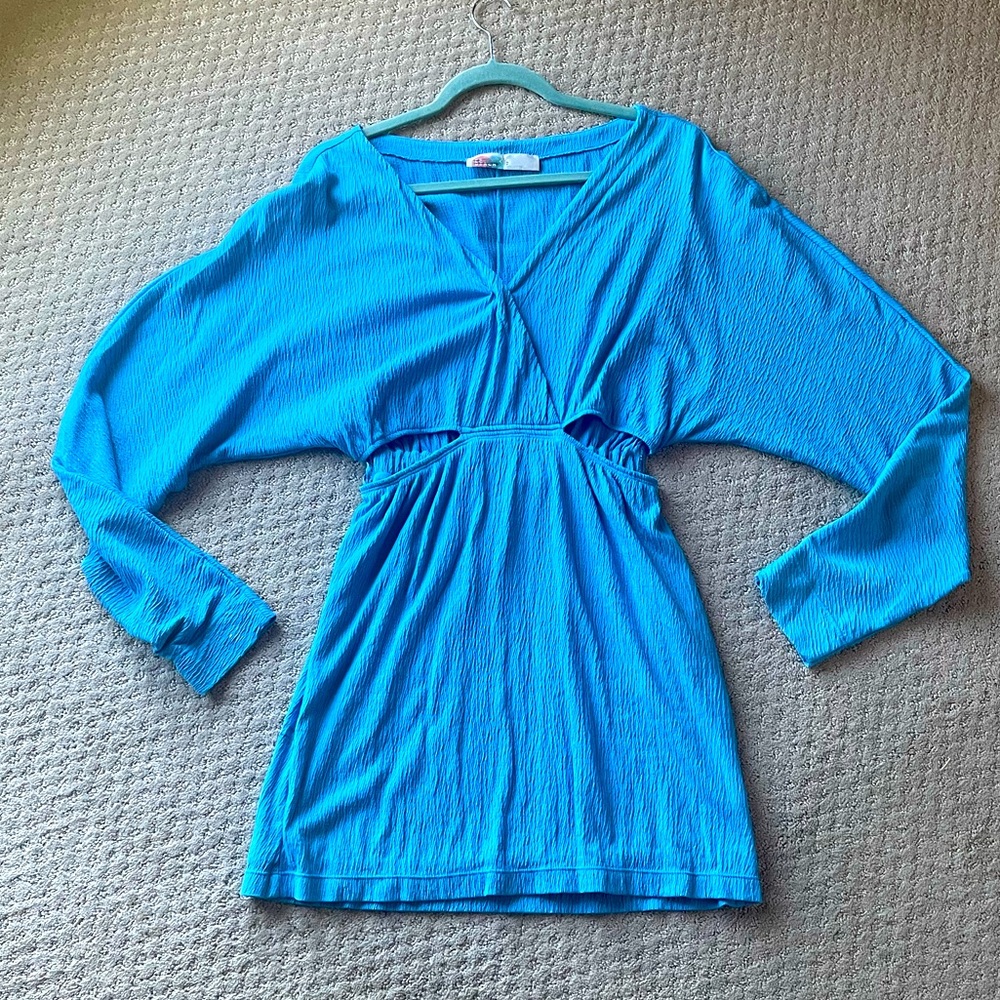 Free People Beach line Dolman Dress with cut outs